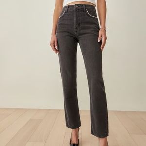 Reformation Stardust High Rise Straight Jeans
